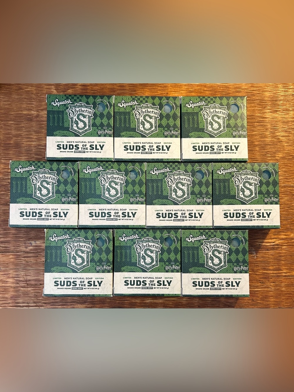 Dr. Squatch Suds of Sly Men's Soap Lot of 10- Green